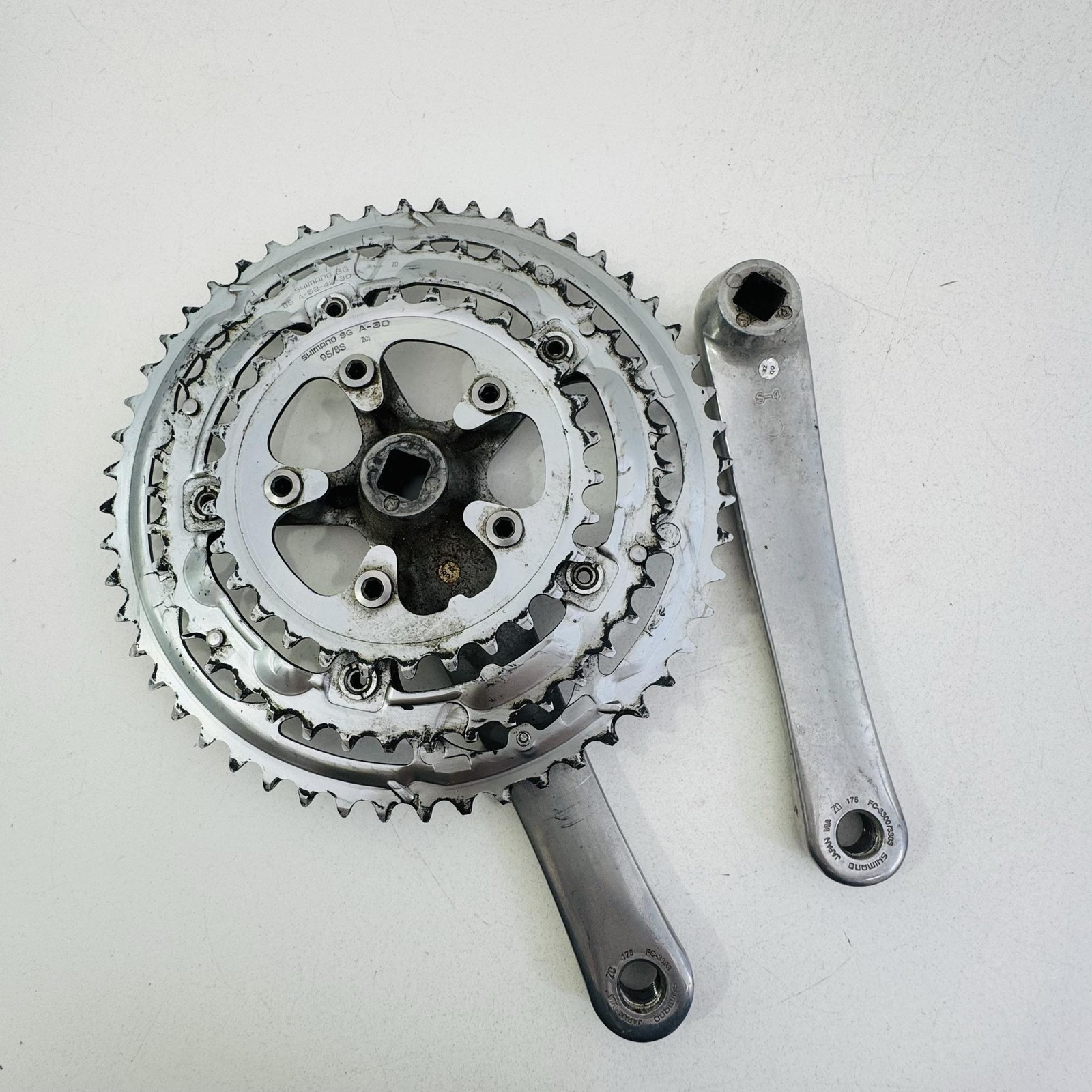 Shimano Sora FC-3303 Triple Crankset 175mm 52/42/30T Road Bike Silver Japan A53