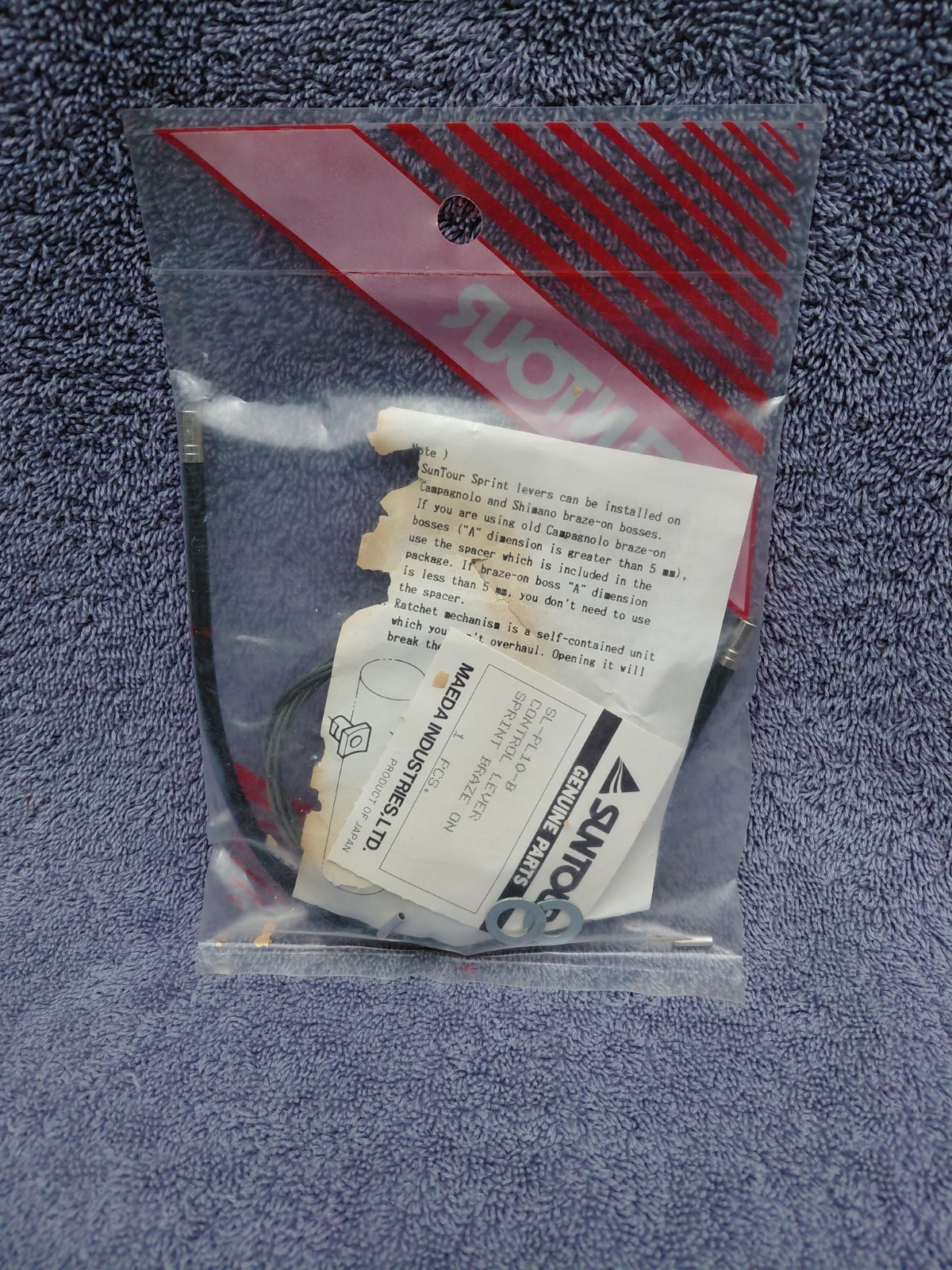 NOS Suntour Sprint Down Tube Shifters / Braze-on Type