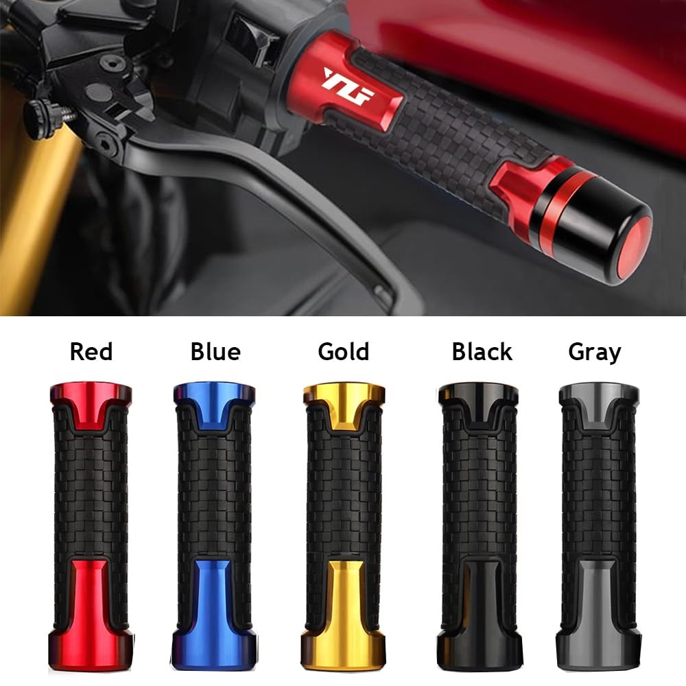 Lqmy Universal Motorcycle Handlebar Grip 7/8 22Mm For Yzf R1 R3 R6 R7 R125 R6S