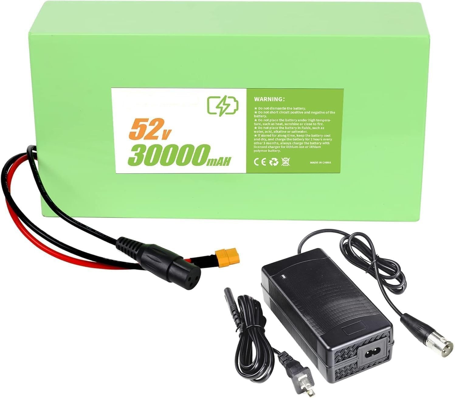 HAILONG 52V 30AH Electric Bicycles Li-ion Battery for 200W-2000W EBike Scooter