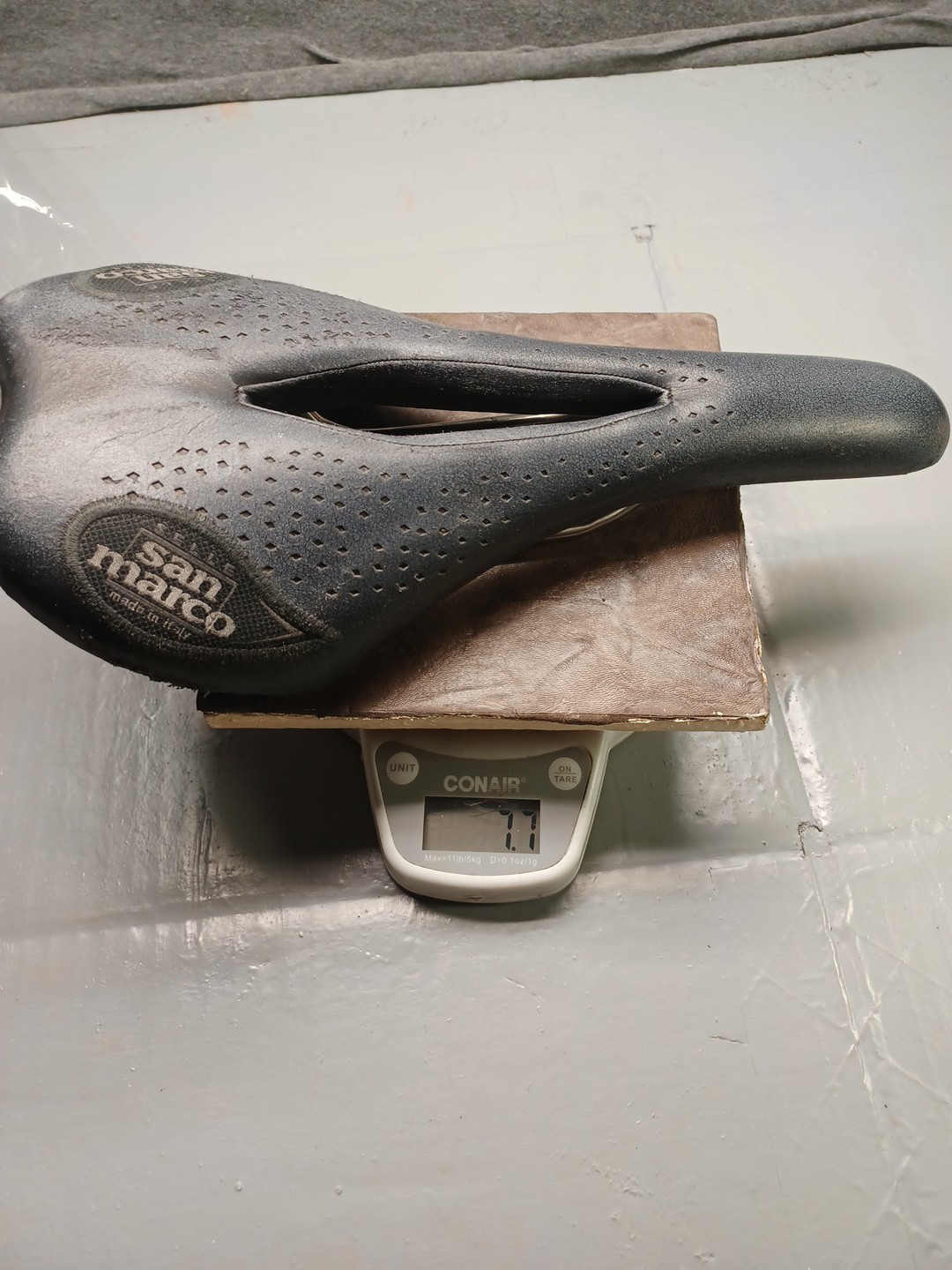 Vintage Selle San Marco Era Bicycle Saddle Seat Italy Aymano Carbon Fiber Used