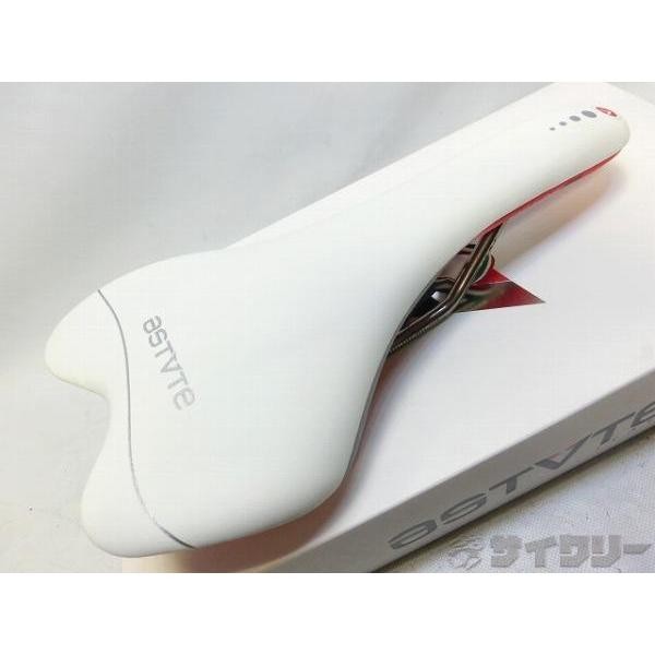 Saddle Astute Saddle SKYLINE SR Titanium Vanadium Rail White/Red