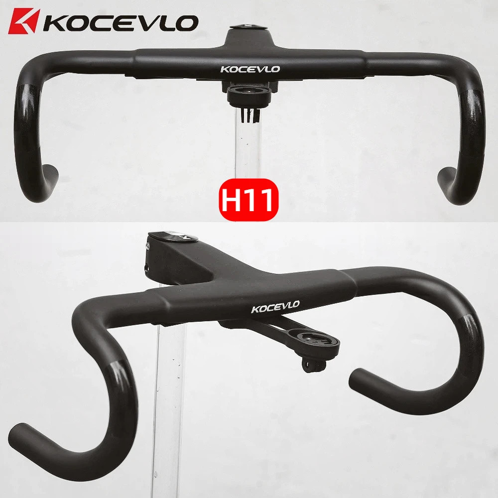 Full Carbon Road Bike Integrated Drop Bar 28.6mm 31.8mm Clamp 90-110mm Stem