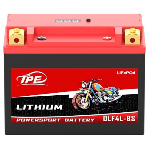 Lithium Motorcycle Battery YTX4L-BS 12V 3Ah Rechargeable Powersport 4L-250CCA