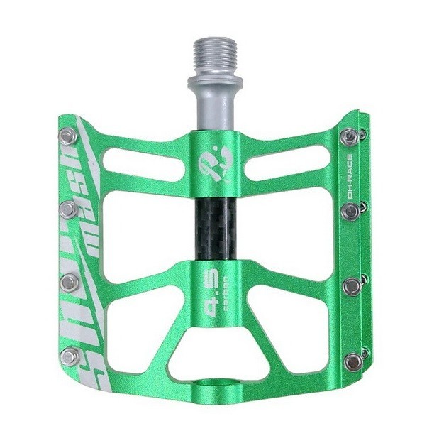 Aluminum Carbon Road MTB Mountain Bike Pedal 3 Bearing AM Flat Pedals Anti-slip