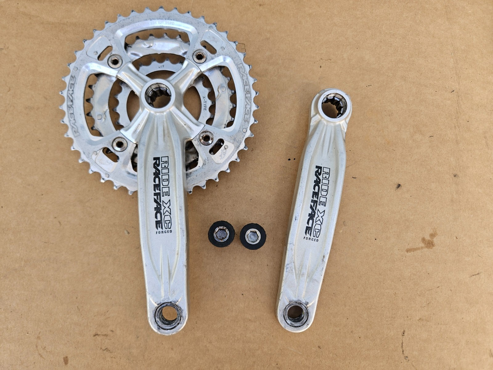 Race Face Ride XC Triple Mountain Bike Crankset 175mm 44/32/22 ISIS Drive 9sp