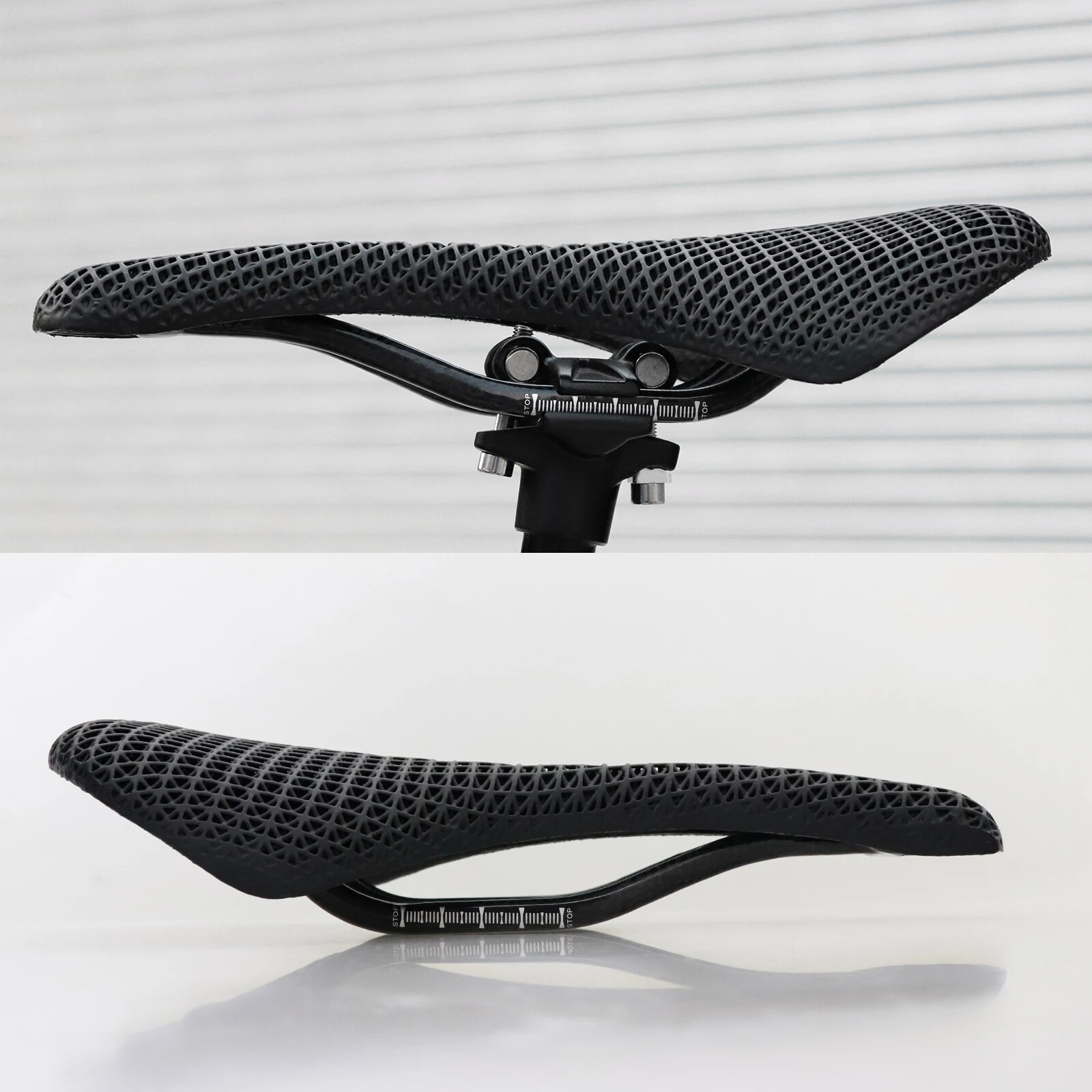 3D Printed Bike Saddle Carbon Fiber Hollow Comfortable Breathable Seat 275x143mm