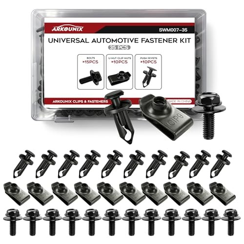 35PCS Universal Style Engine Under Cover Splash Shield Screws Universal Fit