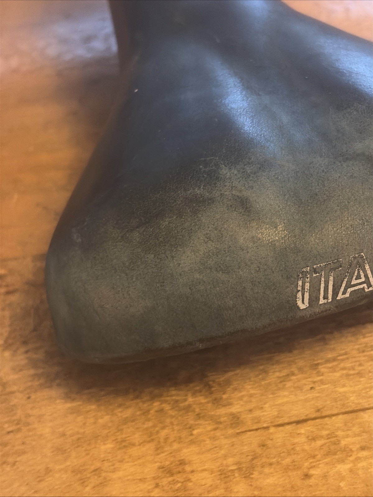 Vintage Selle Italia Univega Branded Saddle Blue 272 mm Length 162 mm Width