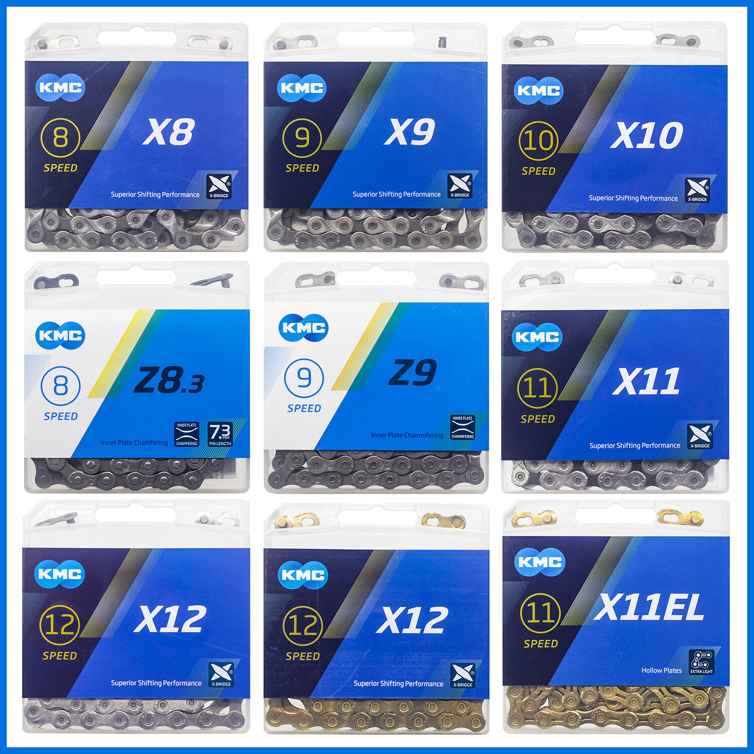 KMC Bicycle Chains 6 7 8/9/10 11 12 Speed MTB RoadBike Chain X8/X9/X10/X11.93