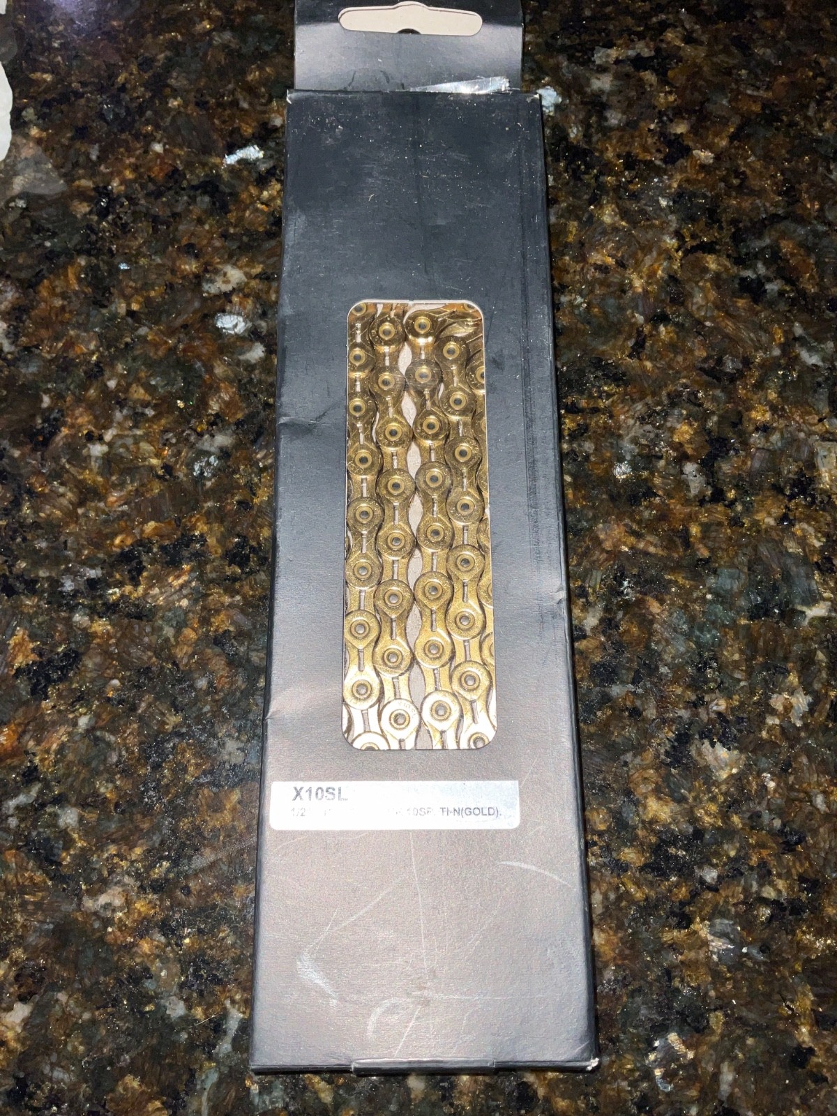 gold X10SL 114 link chain 10 speed
