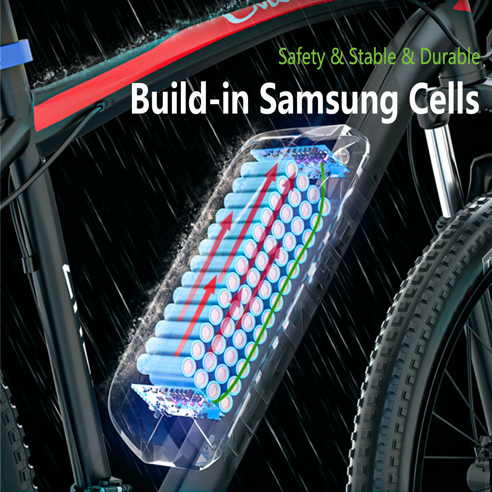 48V Electric Bike Lithium Battery Pack 20Ah 30Ah for Tricycle E-bike Scooter MTB