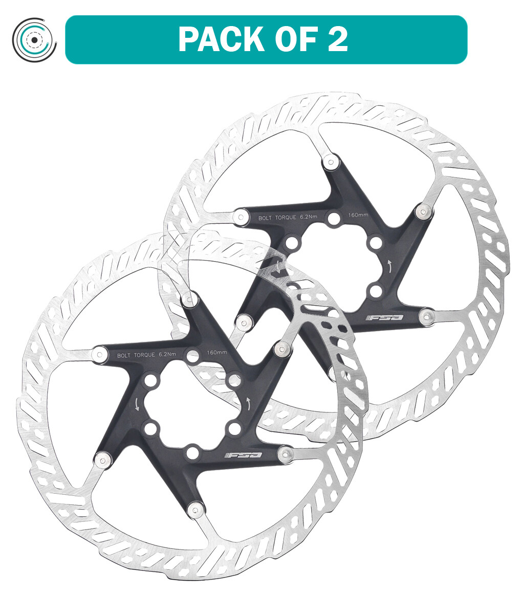 Pack of 2 Full Speed Ahead K-Force 2pc Disc Rotor Floating 160mm