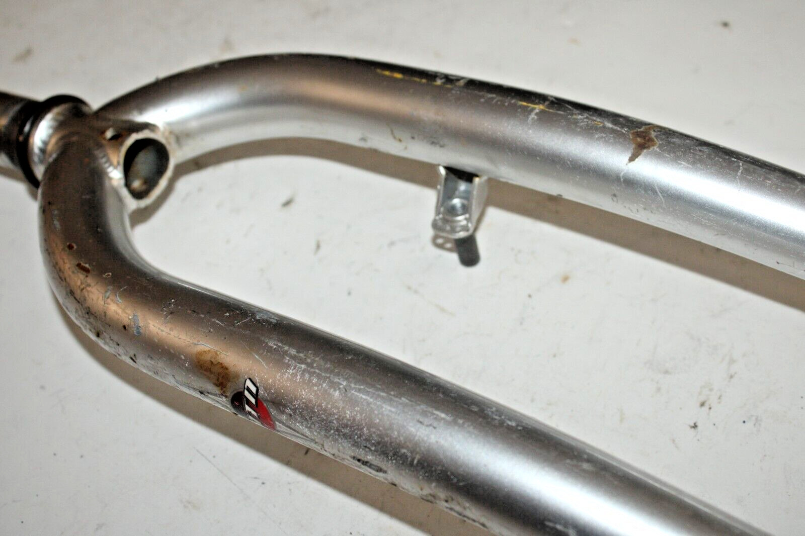 24″ Kids MTB Bike Fork 11/8″ Threaded 135mm 1070g Steel Canti Silver USA Ship