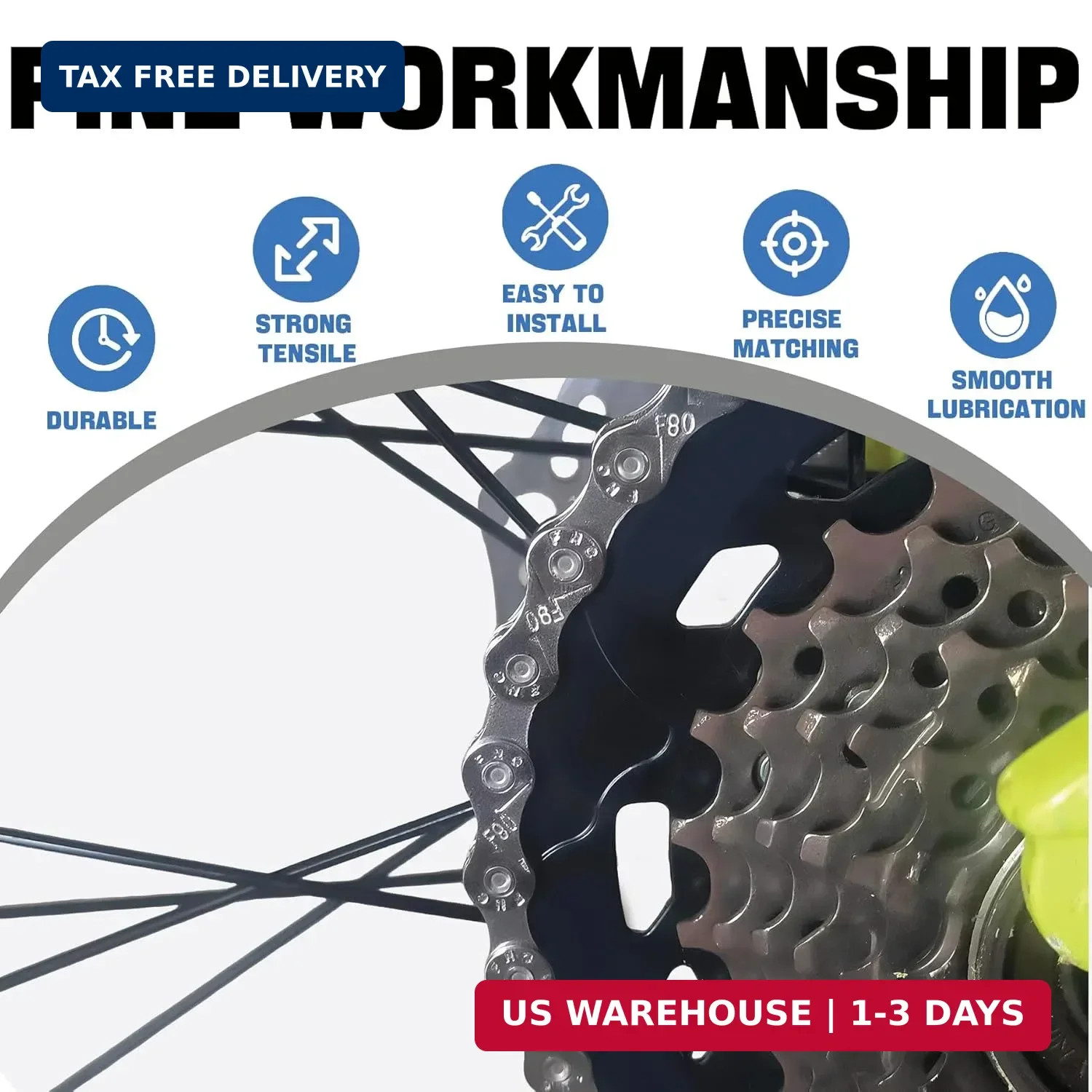 6/7/8/9/10/11/12 Speed Bike Chain – High-Strength, Durable & Smooth-Shifting for