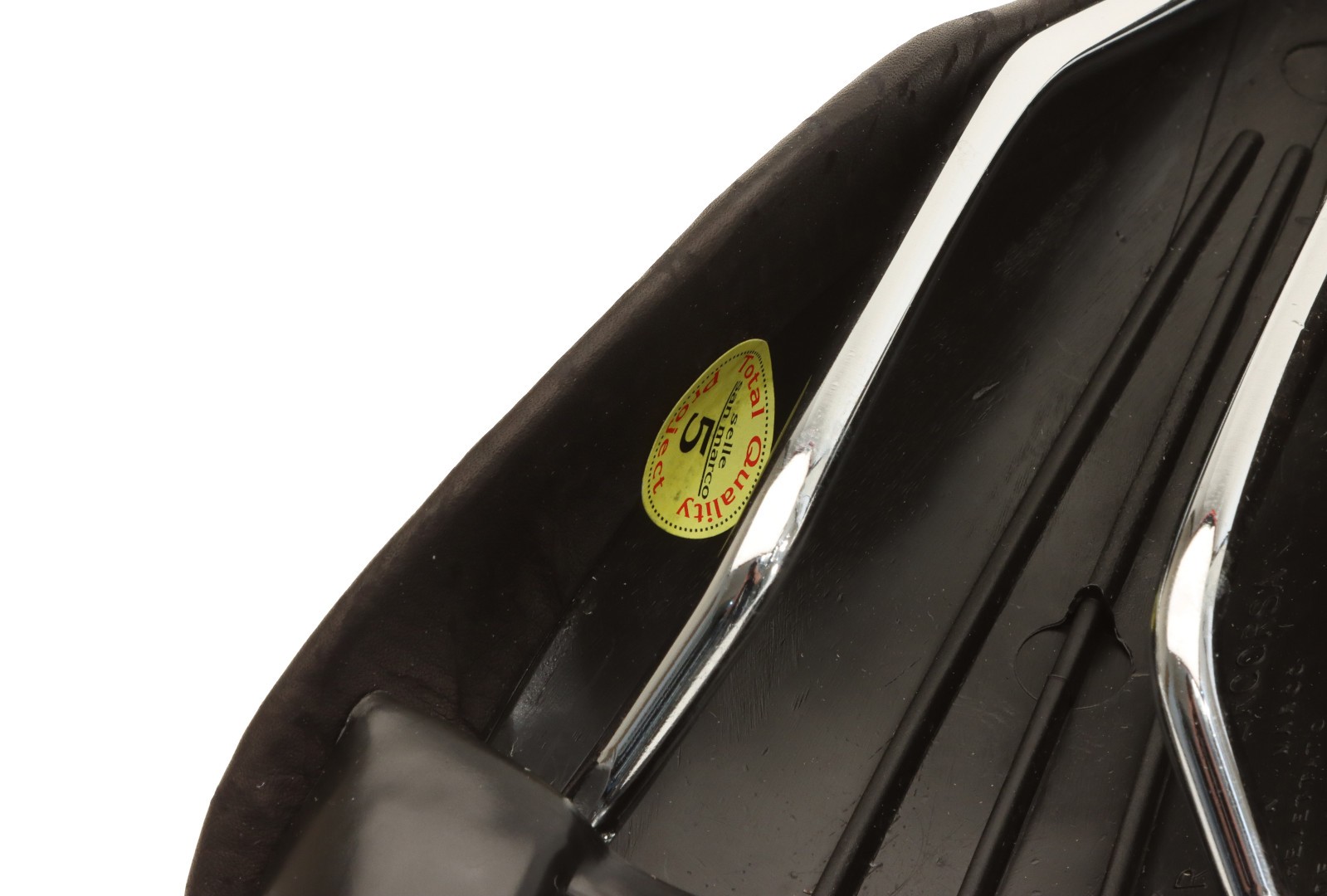 Selle San Marco Concor Supercorsa Hi-Pro Saddle Black Patterned Leather NOS NEW