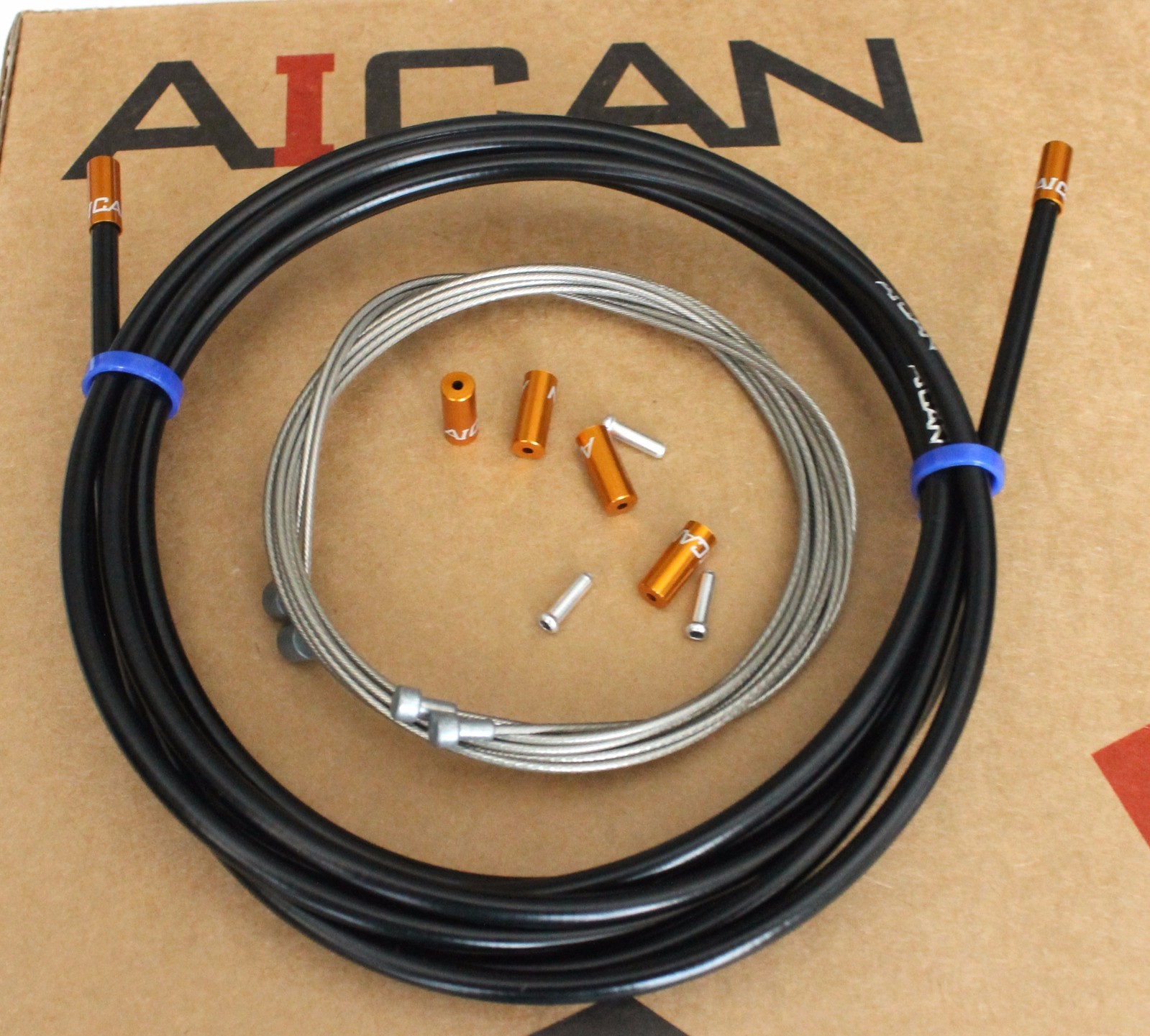 Aican PREMIUM ROAD MTB Mountain bike BRAKE cable housing set kit Jagwire, Black