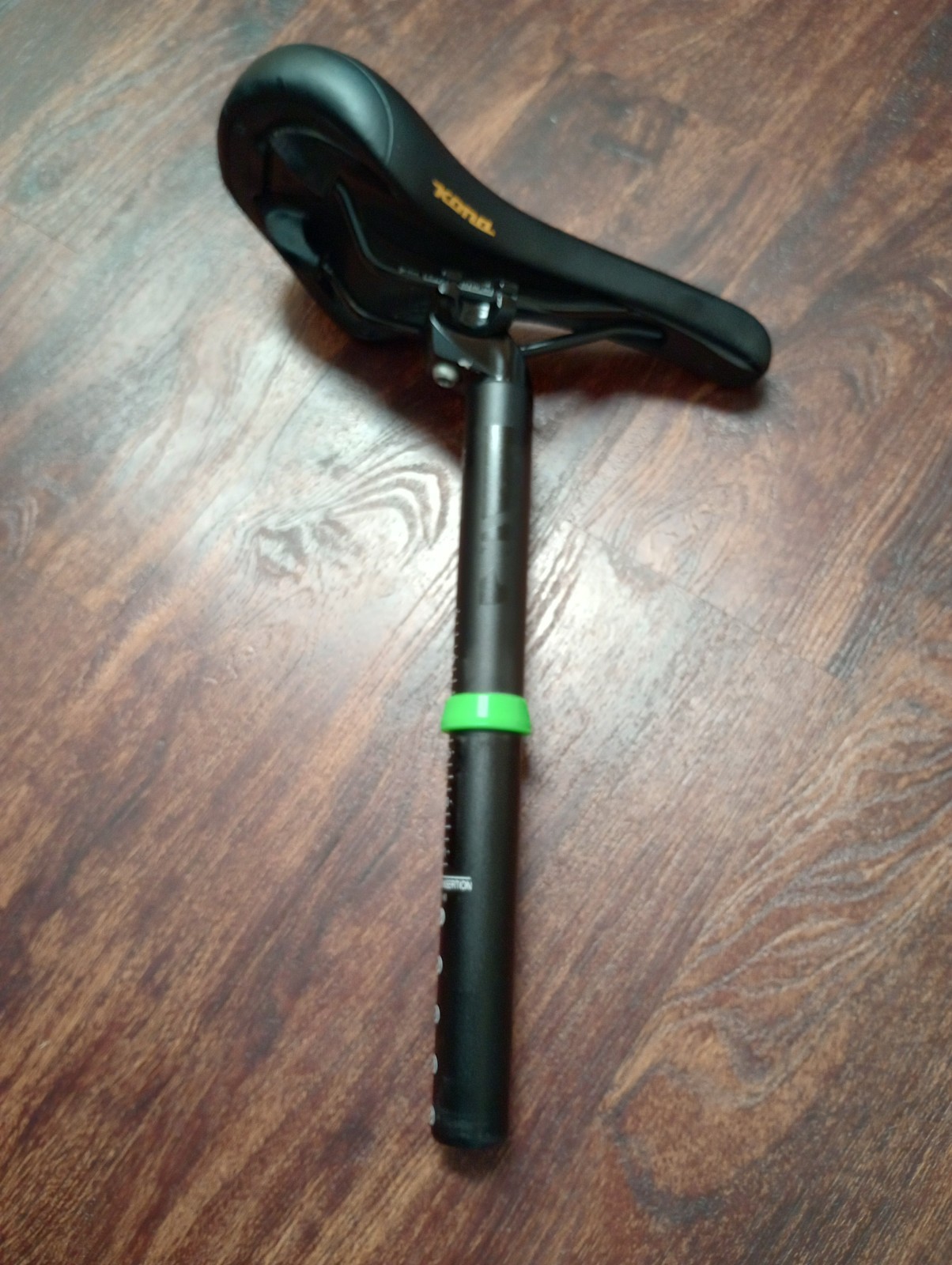 2019 Kona Lanai Saddle Seat MTB W/ Bar + Stopper 10.5 Inch Black Kona Bike Seat