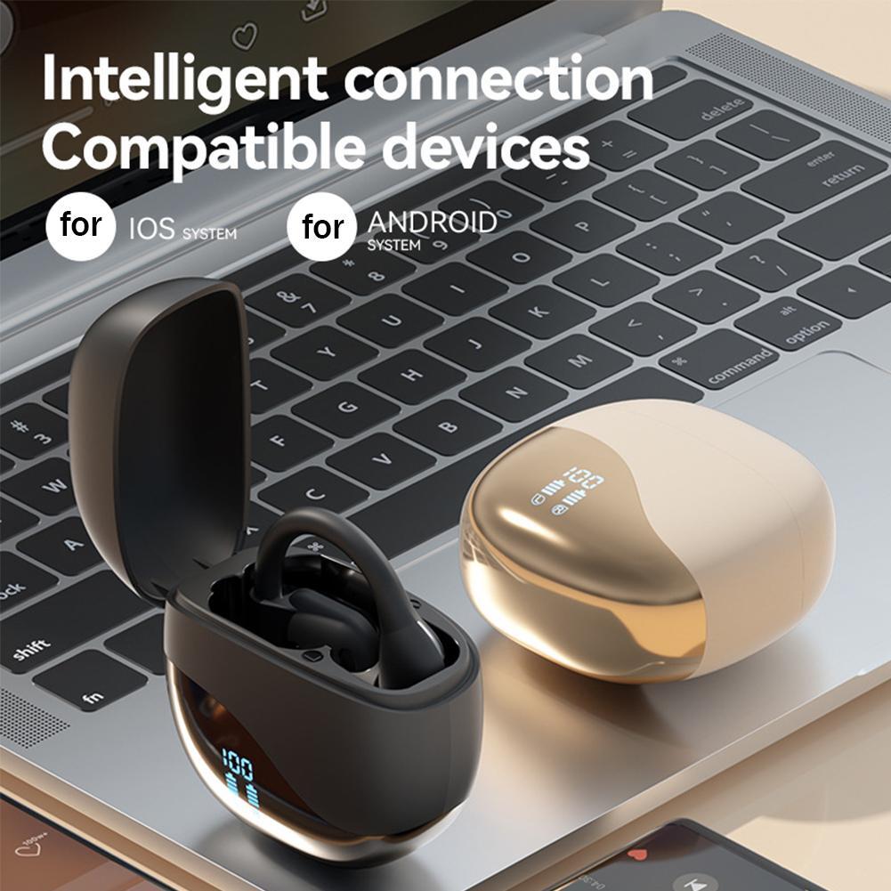 Real-Time AI Language Translator Earbuds Open Ear Bluetooth Translation Earphone