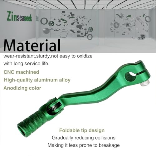 Gear Shiftermm 155mm Folding Shift Lever for Motorcycle Dirt Bike 119 QS-Green