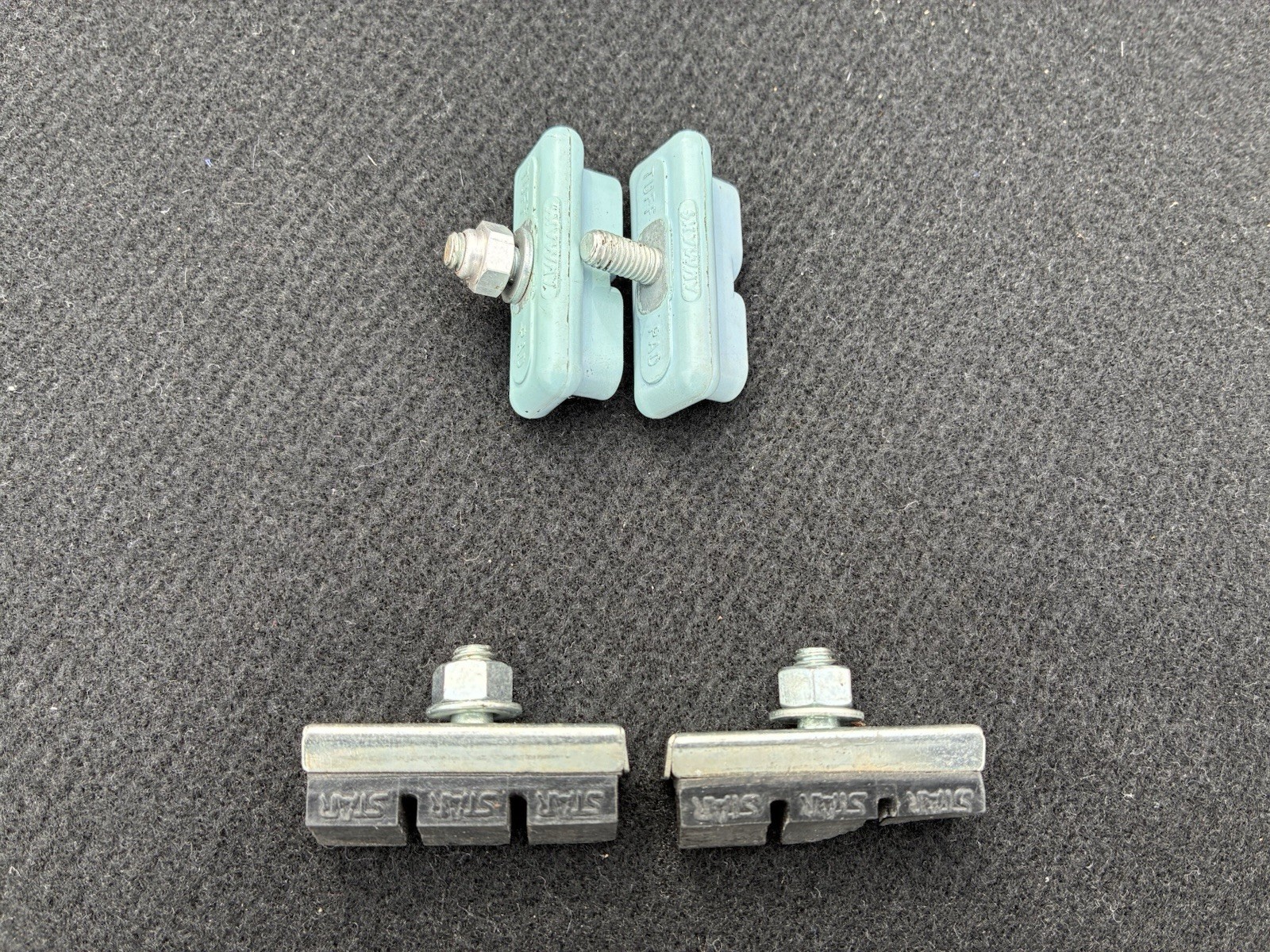 Vintage NOS Skyway Tuff Pad Set BMX Brake Shoes Light Blue 1980s Old School