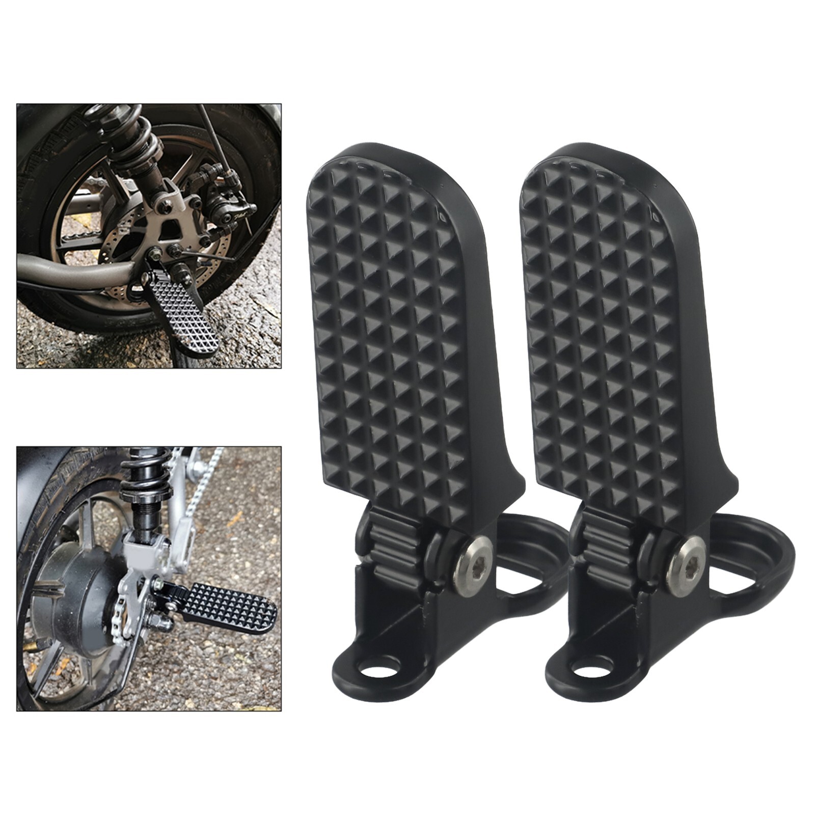 Mountain Bike Rear Pedal Footrest Aluminum Alloy Electric Bicycle Foot Peg