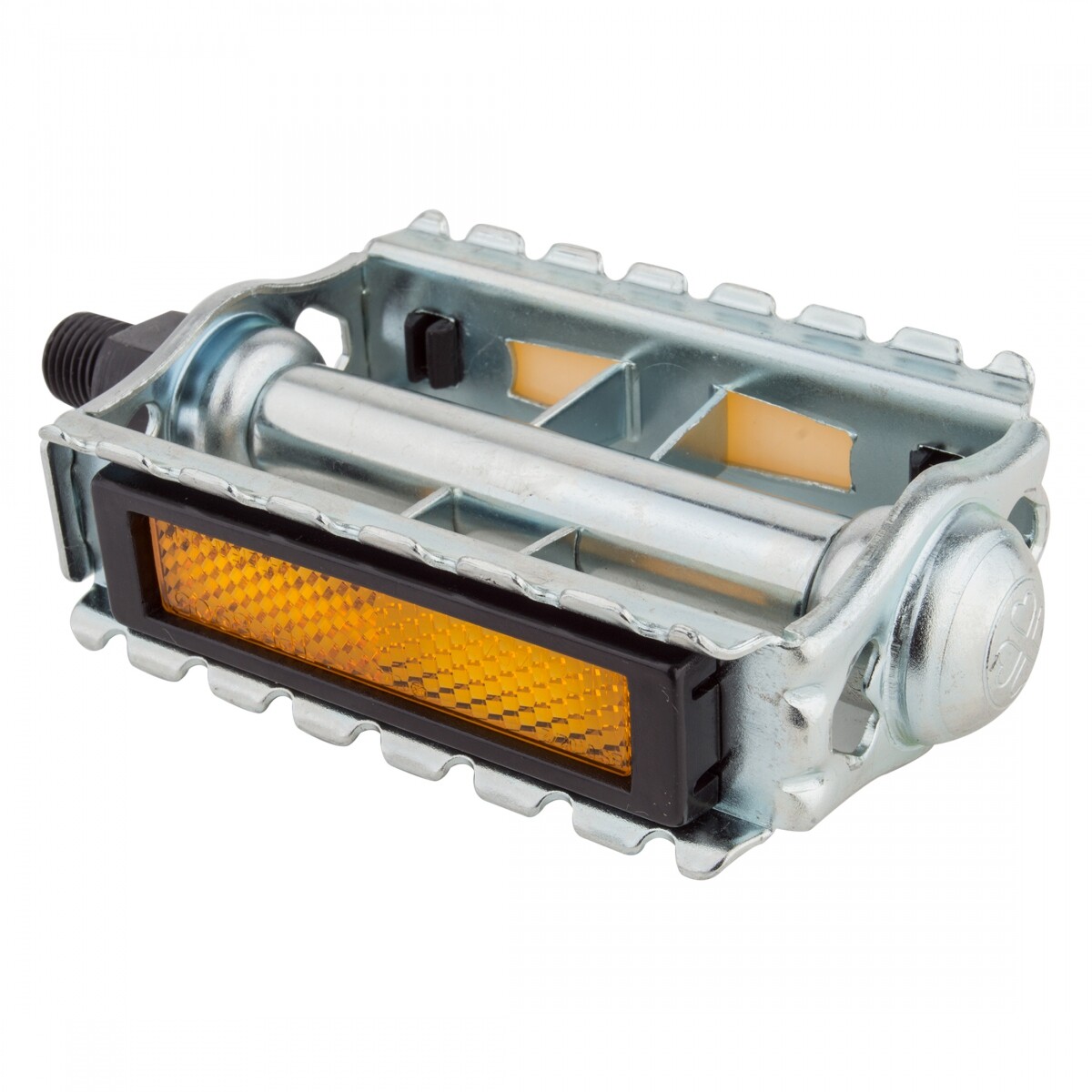 Sunlite Classic Rat Trap Pedals 9/16″ Chrome Plated Steel Cage And Body Silver