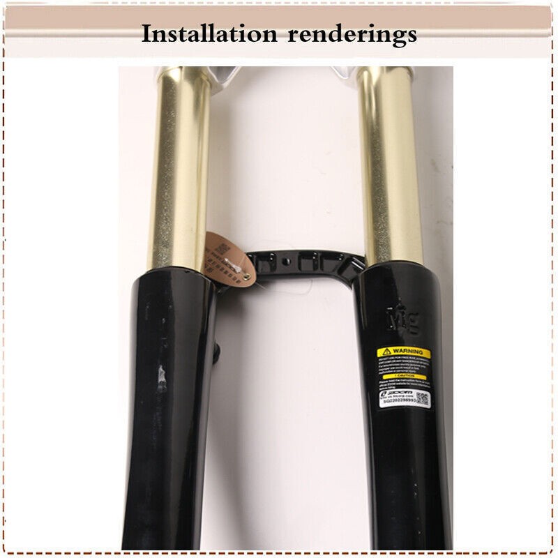 Downhill 26/27.5/29″ MTB Bike Suspension Fork 110*20mm Thru Axle Lockout Disc US