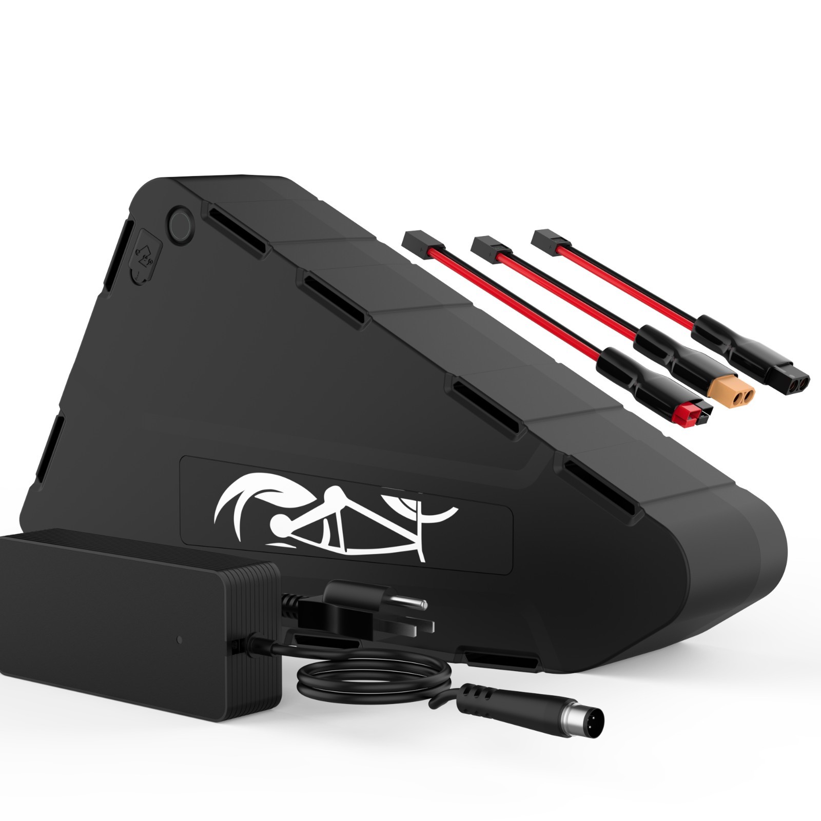72V 20Ah Triangle Ebike Lithium Battery 80A BMS with Samsung Cells 100-5700W