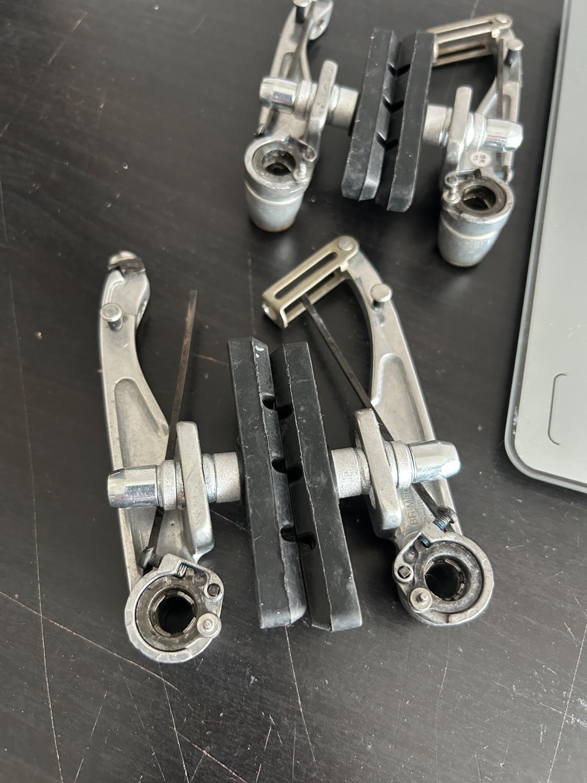 Shimano Deore LX/DX BR-M600 V-Brakes Set F&R Silver MTB/Gravel