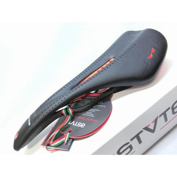 Saddle Astute Saddle STARLITE Carbon Rail Black/Red