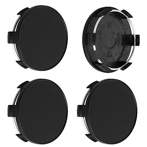TMS 2.7Inch 68MM Wheel Center Caps for Outer 68.5MM , Inner 65.0MM Matte Black
