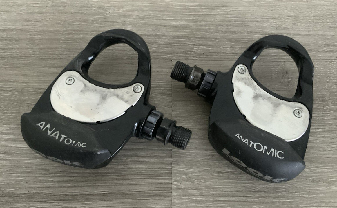 LOOK ANATOMIC 226 CARBON CLIPLESS PEDALS NO CLEATS BLACK 372 GRAMS