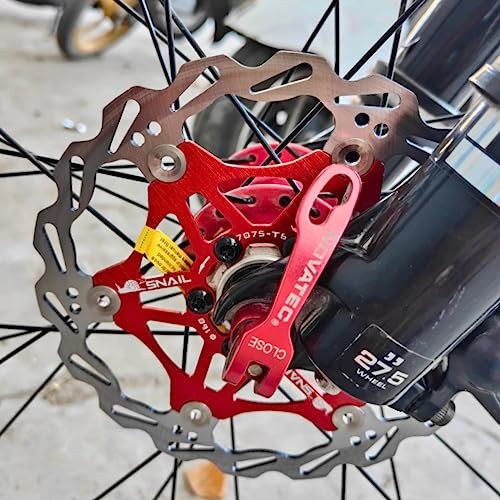 DJC Bike Brake Disc Rotor MTB Floating Brake Disc 180mm 203mm with 160mm 2# red
