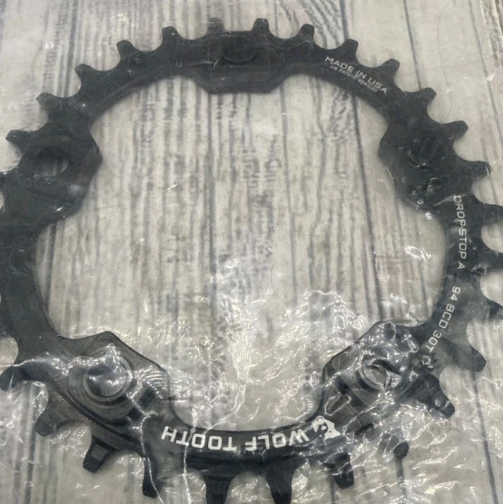 Wolf Tooth Drop Stop Chainring 5 Bolt 30T X 94 BCD WOLFTOOTH Bicycle part