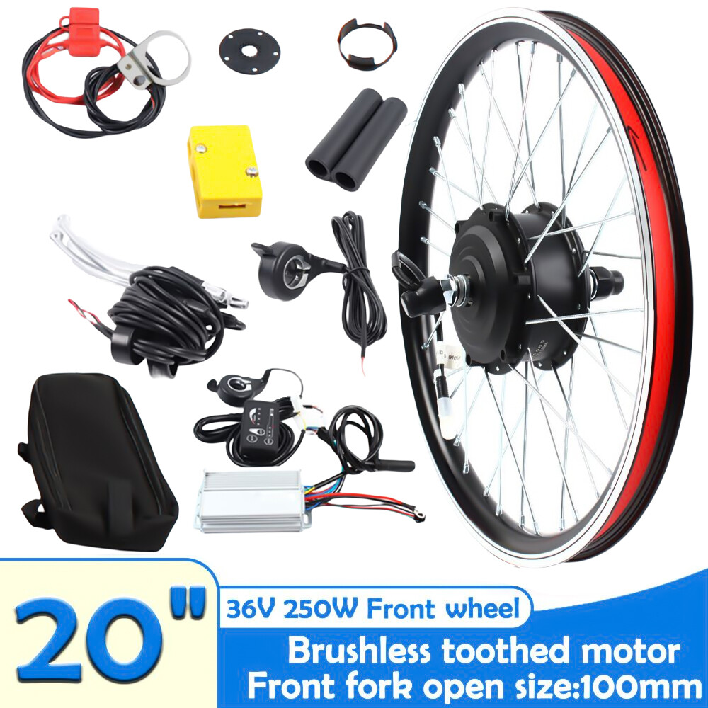 20″ Front Wheel 36V 250W Electric Bicycle Conversion Kit with Throttle