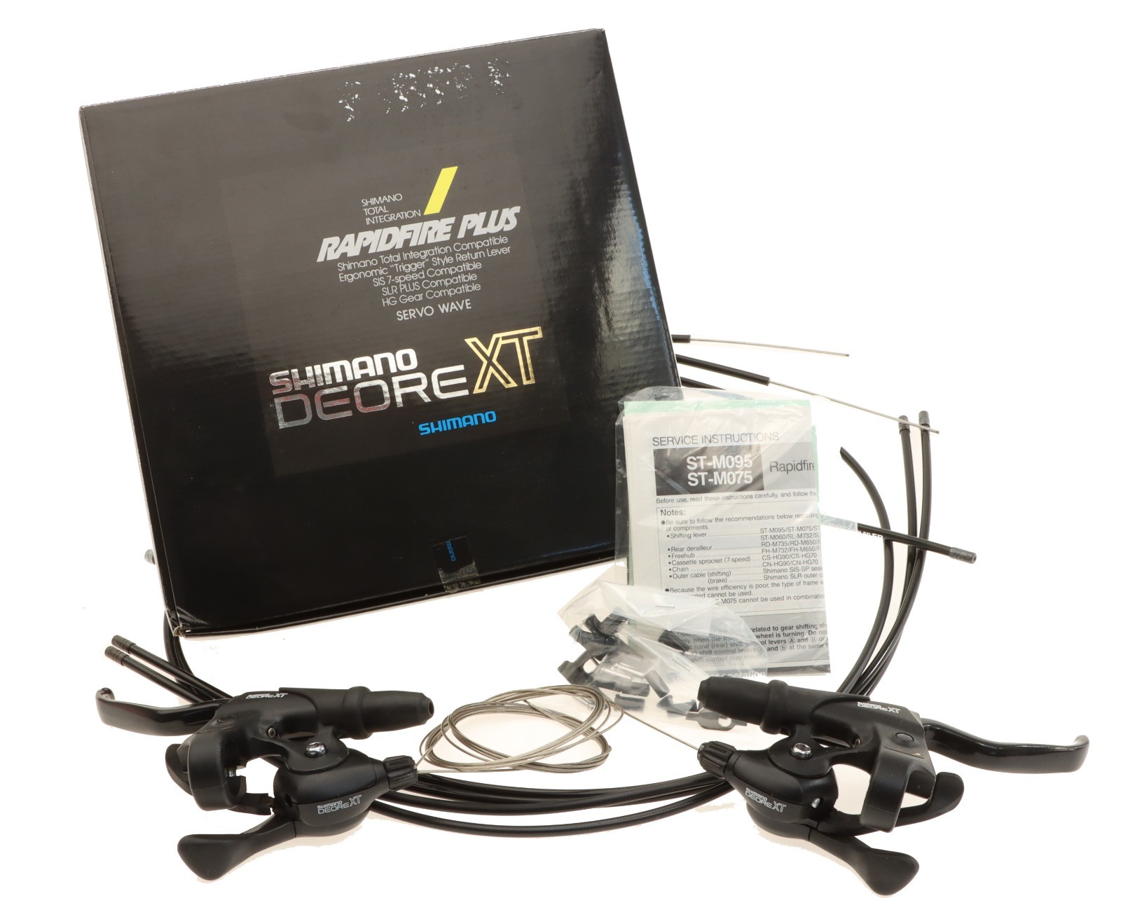 Shimano Deore XT ST-M095/ST-M075 3x7s Trigger Shifter Set Rapidfire Plus NOS NEW