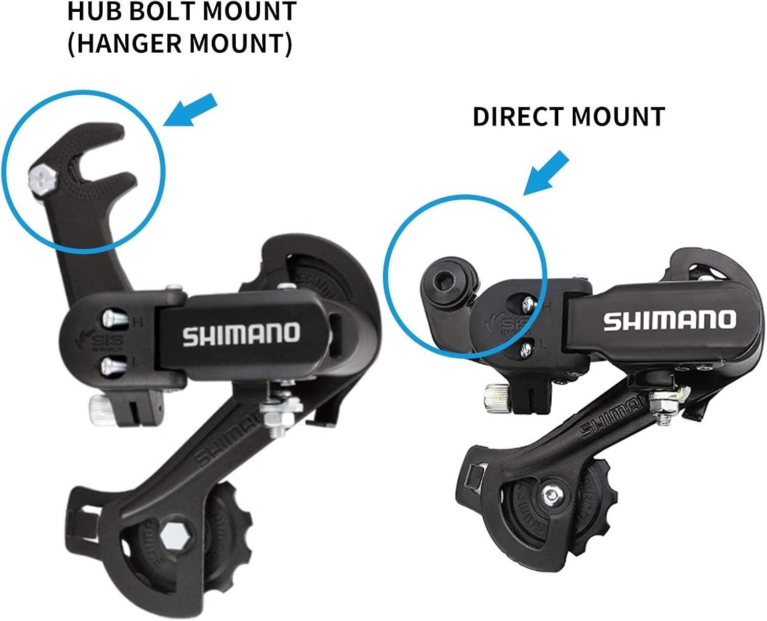 Rear Derailleur, Bike Parts Gear Shifter for RD-TZ31-A with Direct Mount/Hang…