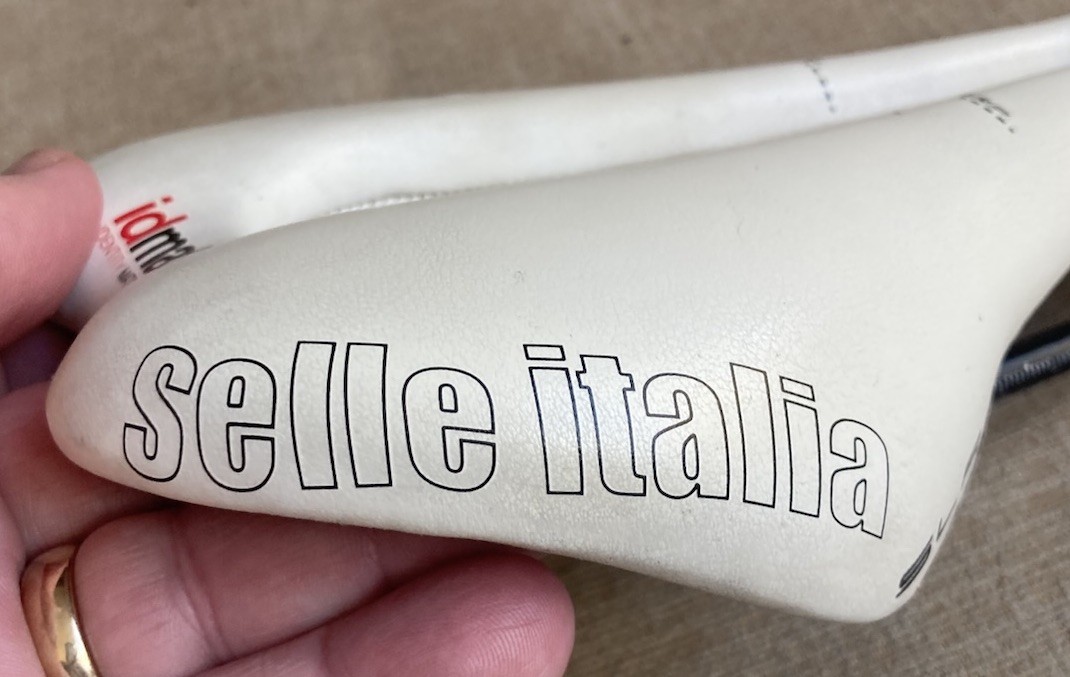 Selle Italia SLR S3 Manganese Railed Test Saddle White Bicycle Road Bike Seat