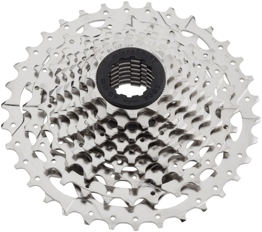 microSHIFT H09 Cassette – 9 Speed, 11-36t, Silver, Nickel Plated
