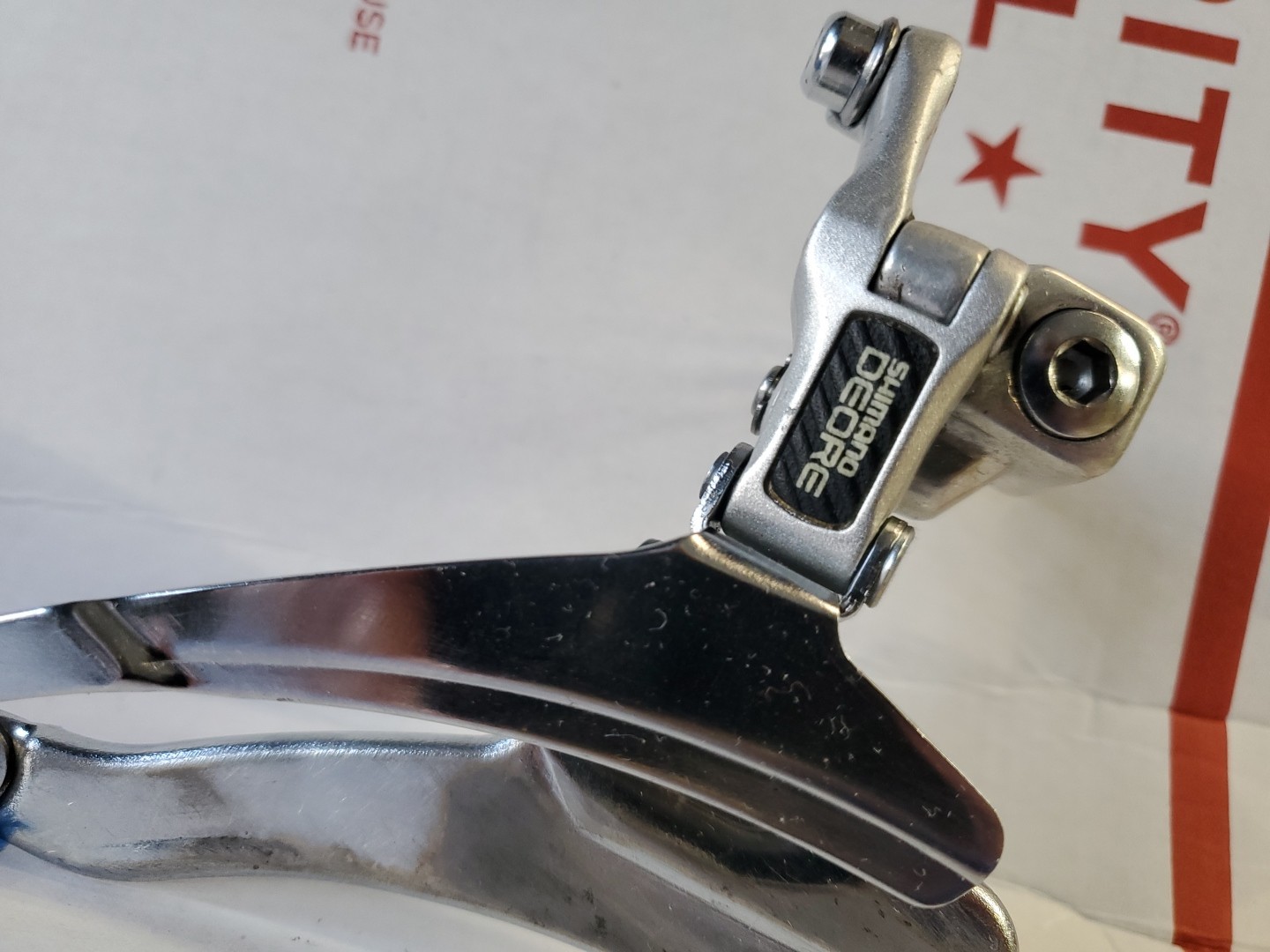 Shimano Deore FD-MT62 Triple Front Derailleur 31.8mm Clamp Bottom Pull 1988