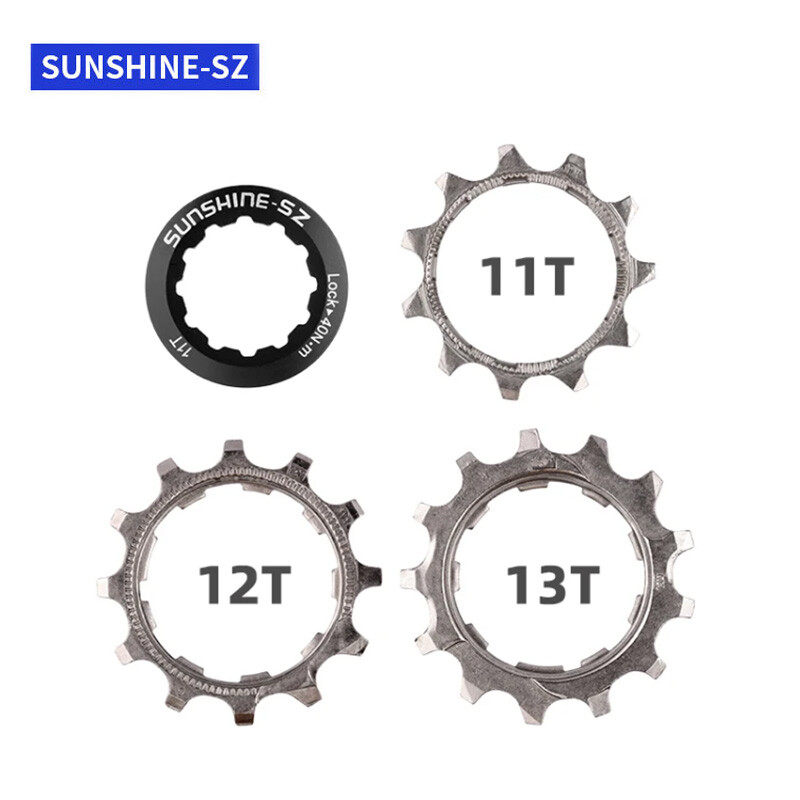 Sunshine MTB 8/9/10/11/12s HG Cassette Sprocket Wheel Lockring Cogs 11T/12T/13T
