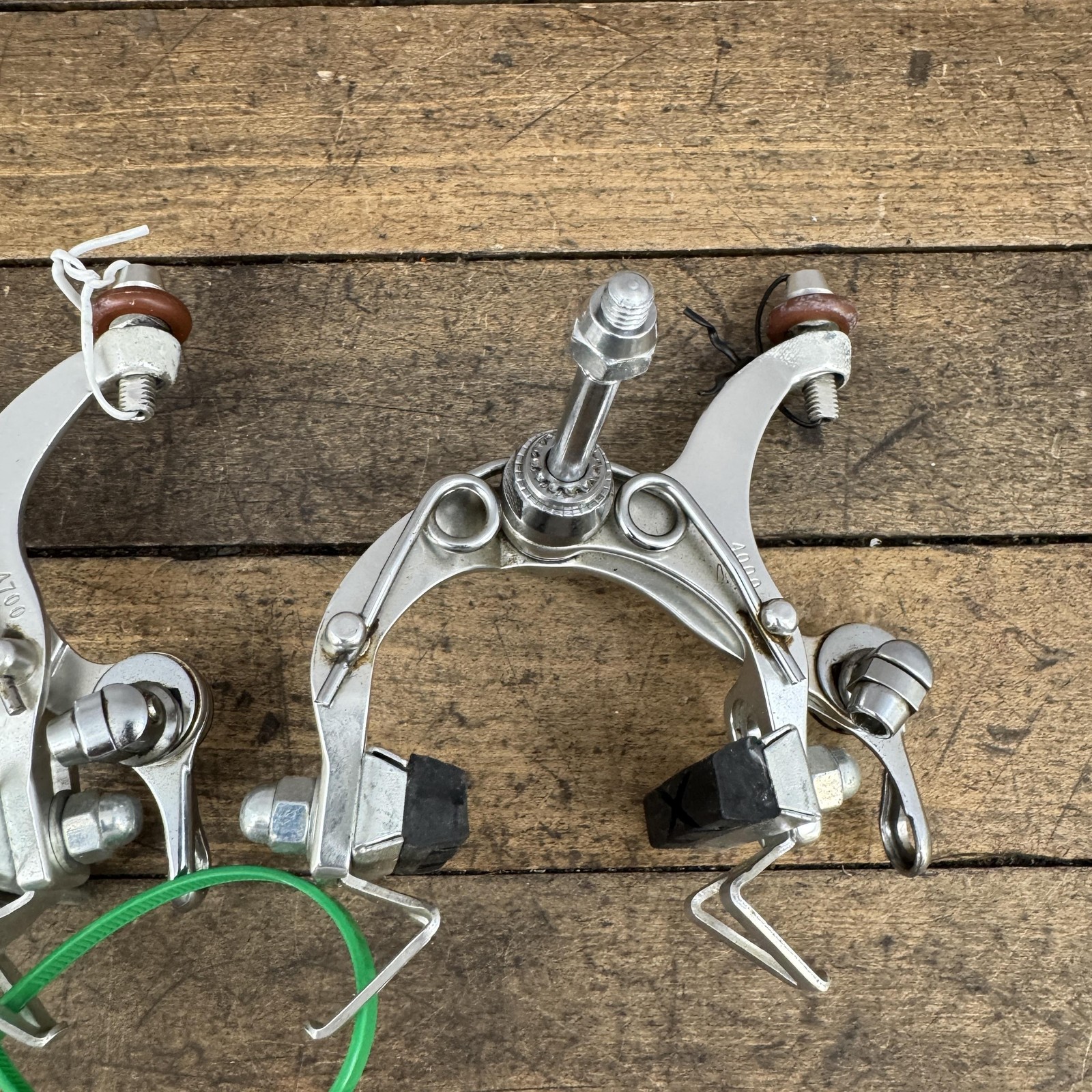 Vintage Suntour Superbe Caliper Brakes Set Silver Nut Road Bike Side Pull Japan