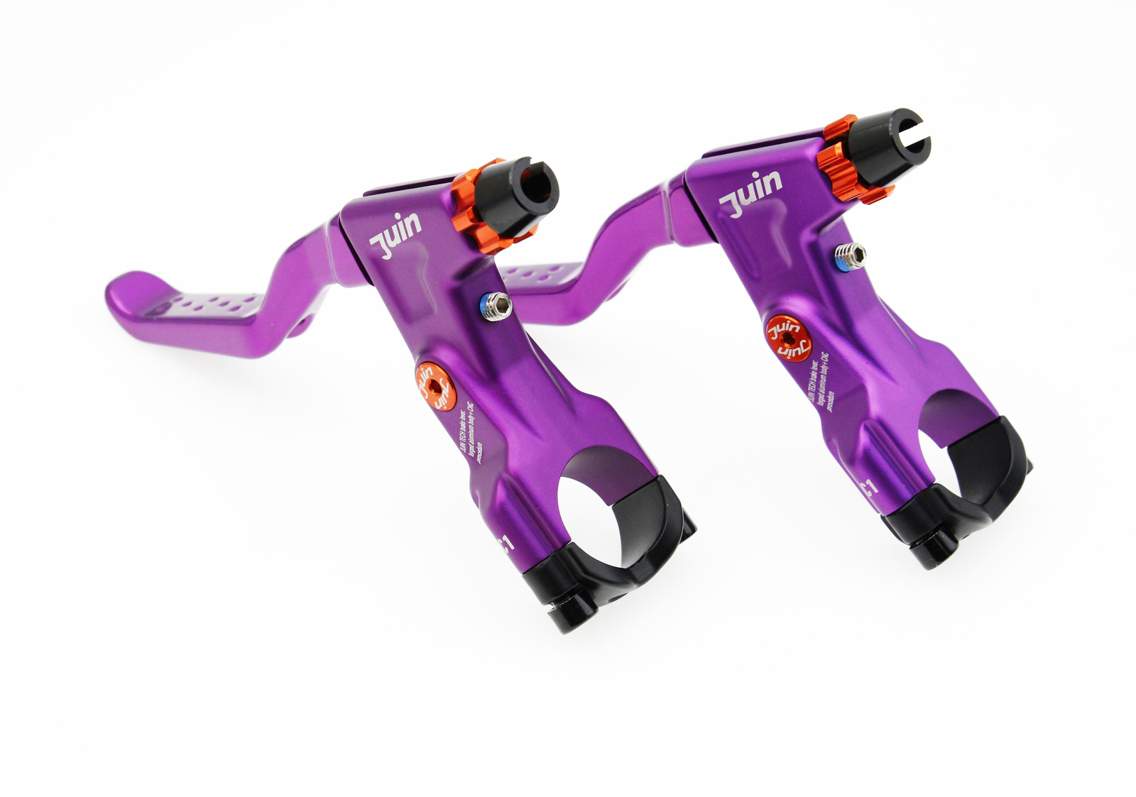 Juin Tech C1 eBike City Folding Biking Cable-Actuated Brake Lever Set Purple