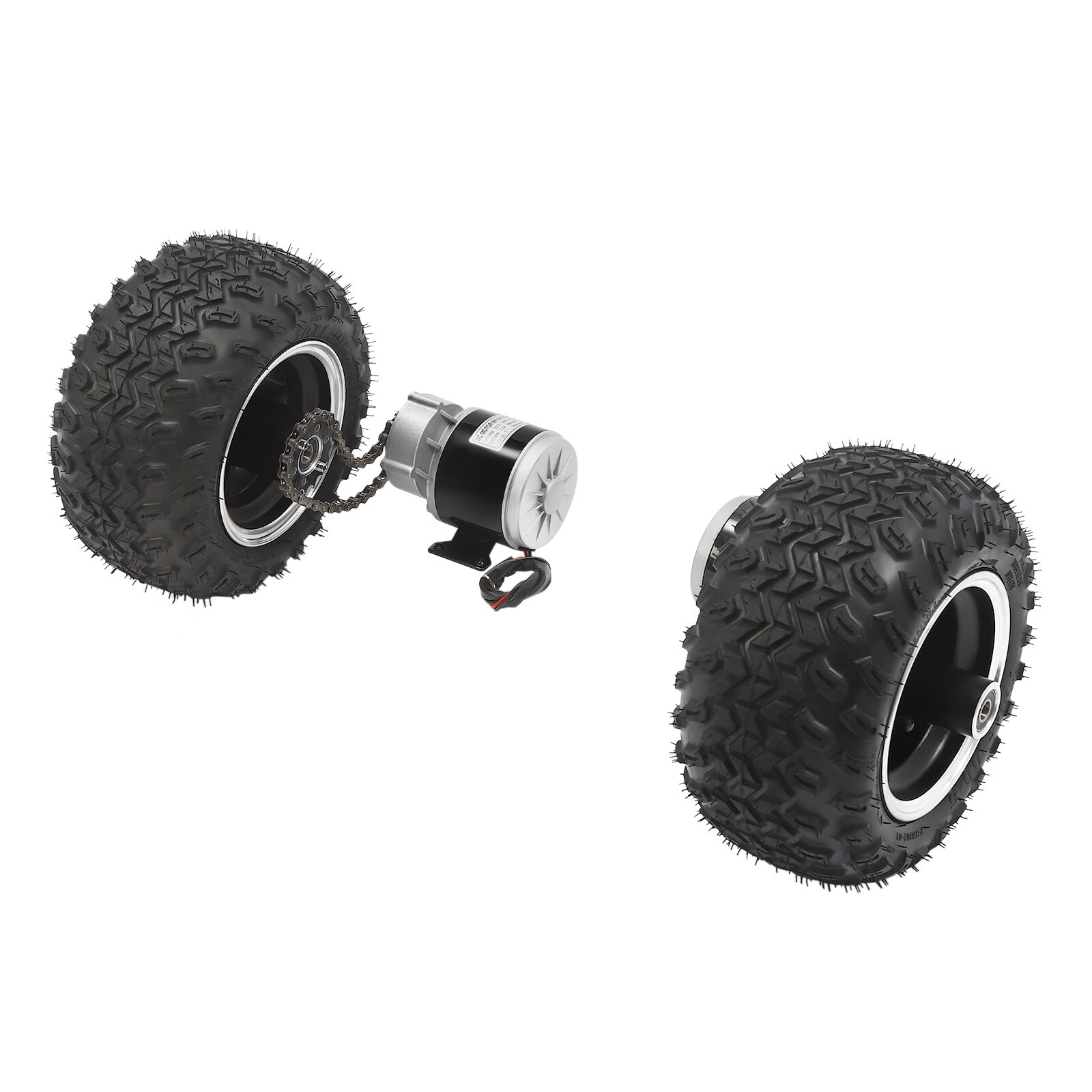 10″ Complet Motor Conversion Kit 36V 350W Double Wheel for Electric Cart Scooter