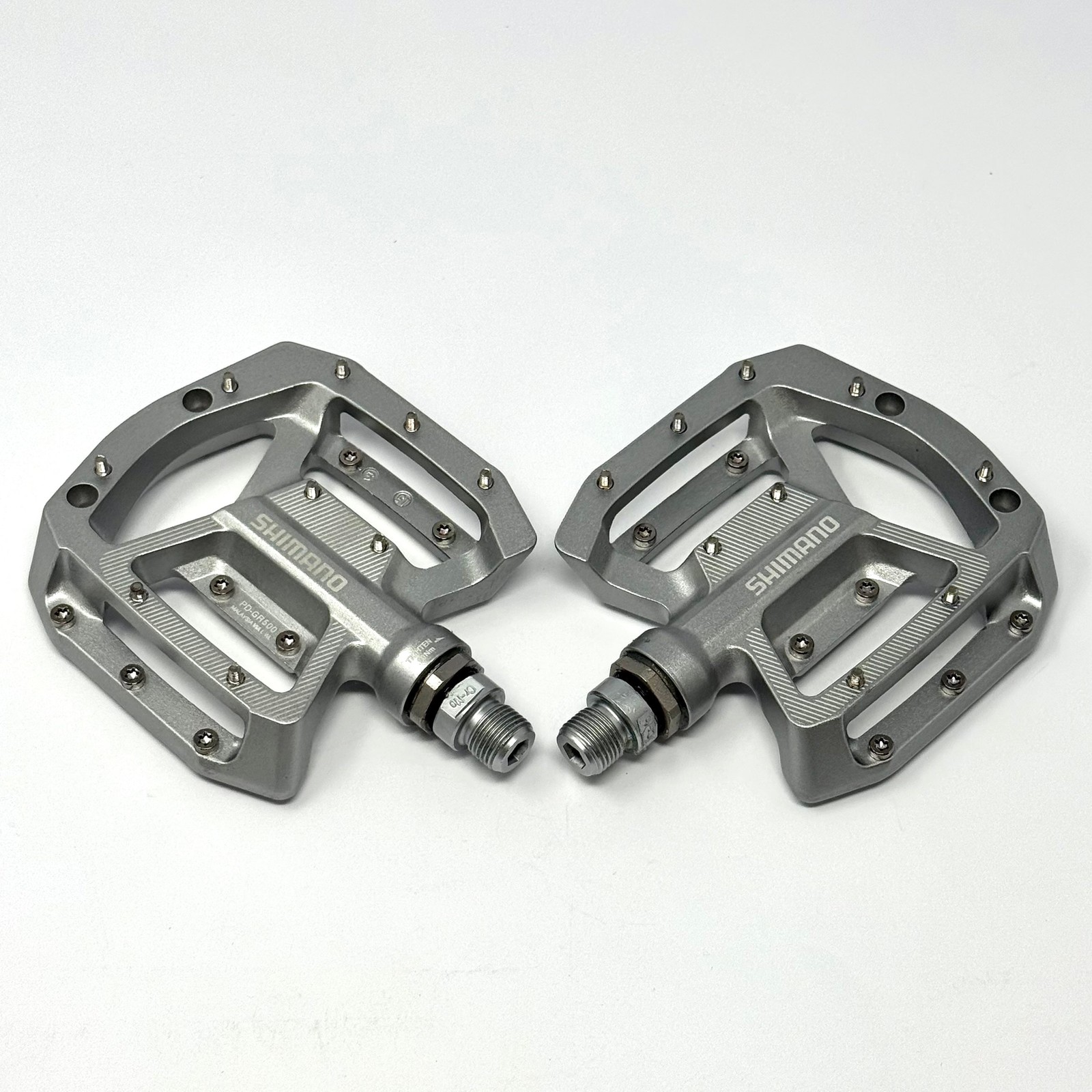 Shimano PD-GR500 Flat Pedals For Mountain Bike Off-Road Silver All New In Box