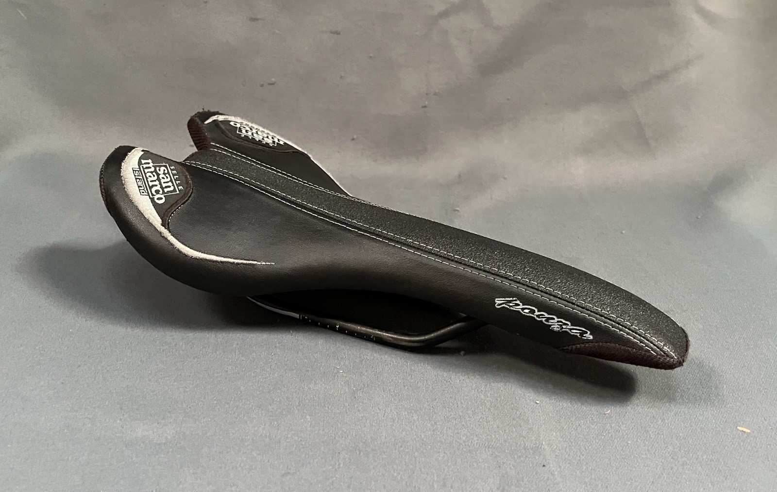Selle San Marco Island Ponza Bike Saddle Black Steel Rails 130x275mm Road MTB