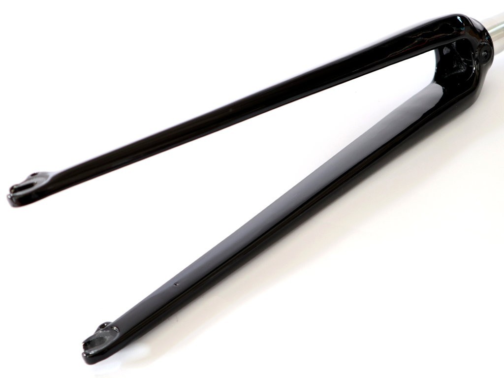 1-1/8″ to 1-1/4″ Road Bike Carbon 700C Tapered Fork Black 580g