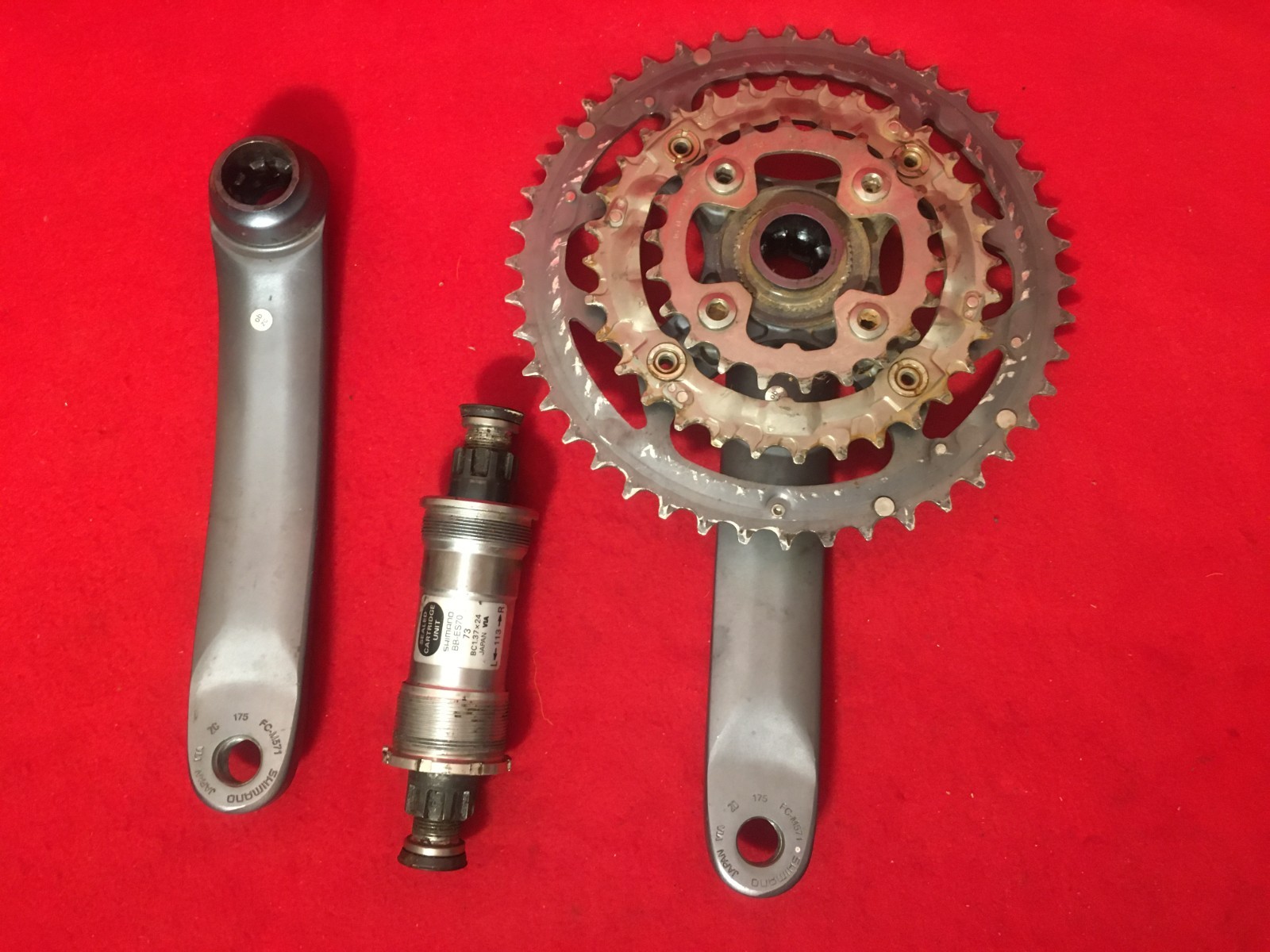 Shimano Deore LX FC-M571 175 Triple Crankset 22 / 32 / 44 Fits Cannondale Trek