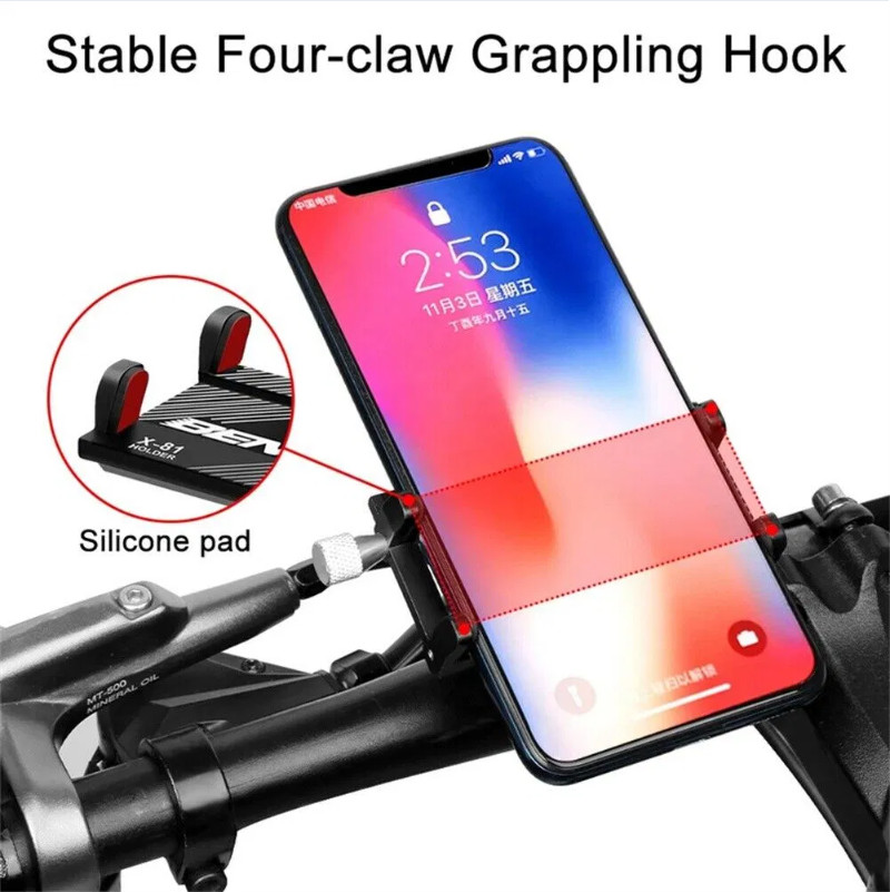 Aluminum Bicycle Phone Mount Holder for MTB Road Bike Fast Ship US Warehouse
